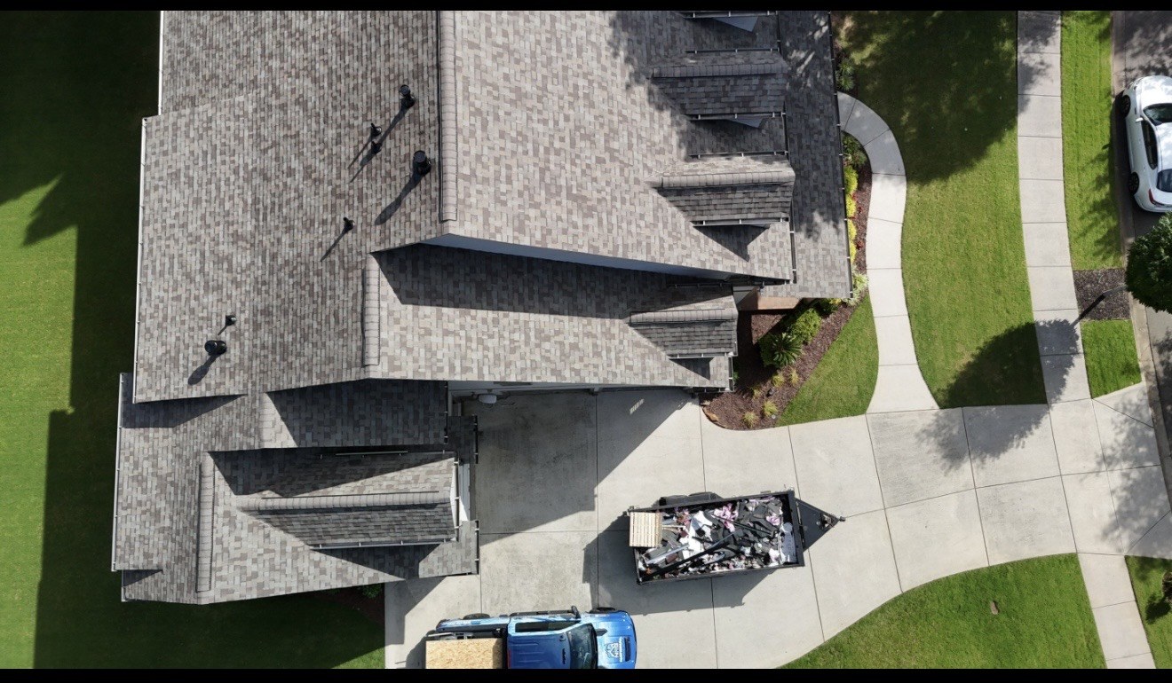 Aerial roof build photo