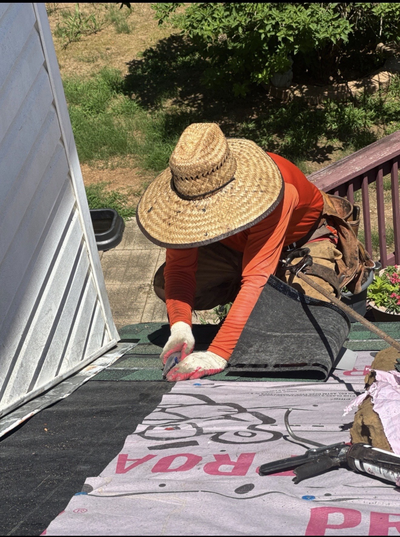 Roof installation detail